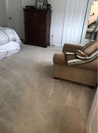 Clean carpet lines after our maid services completed a cleaning. Picture taken in Cranberry Township, PA